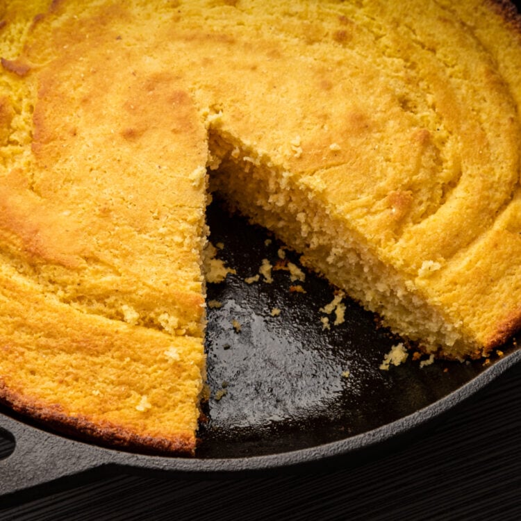 White Lily Cornbread Recipe Easy Recipe Insanely Good   White Lily Cornbread In An Iron Skillet 750x750 