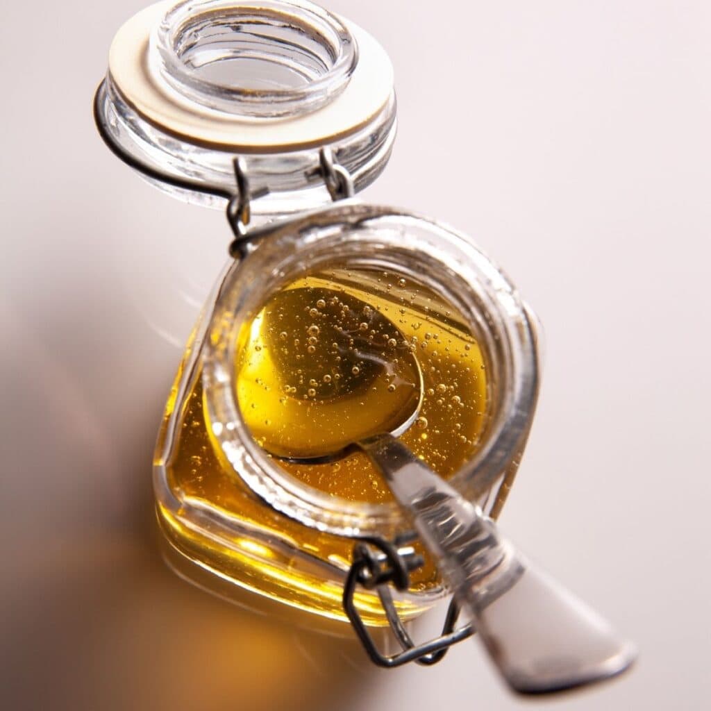 Agave Nectar in a Glass Jar