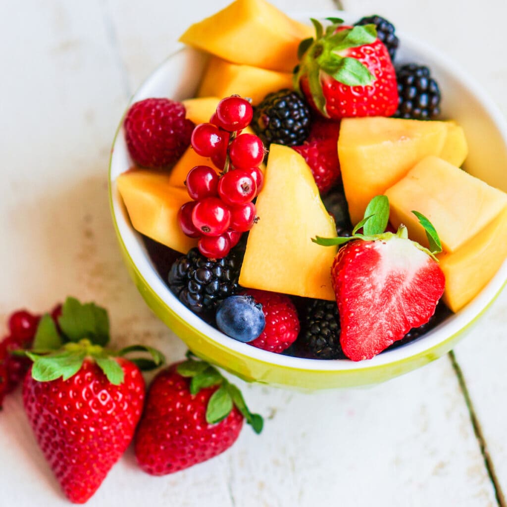 Sweet Fruits in a Bowl As Sugar Substitute for Baking
