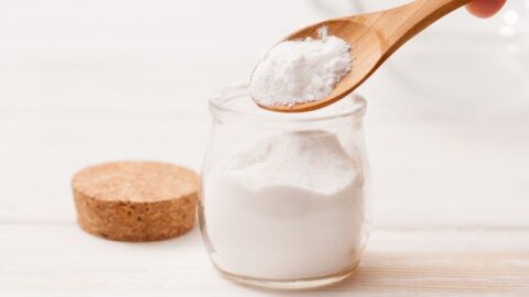Baking Powder in a Glass Jar