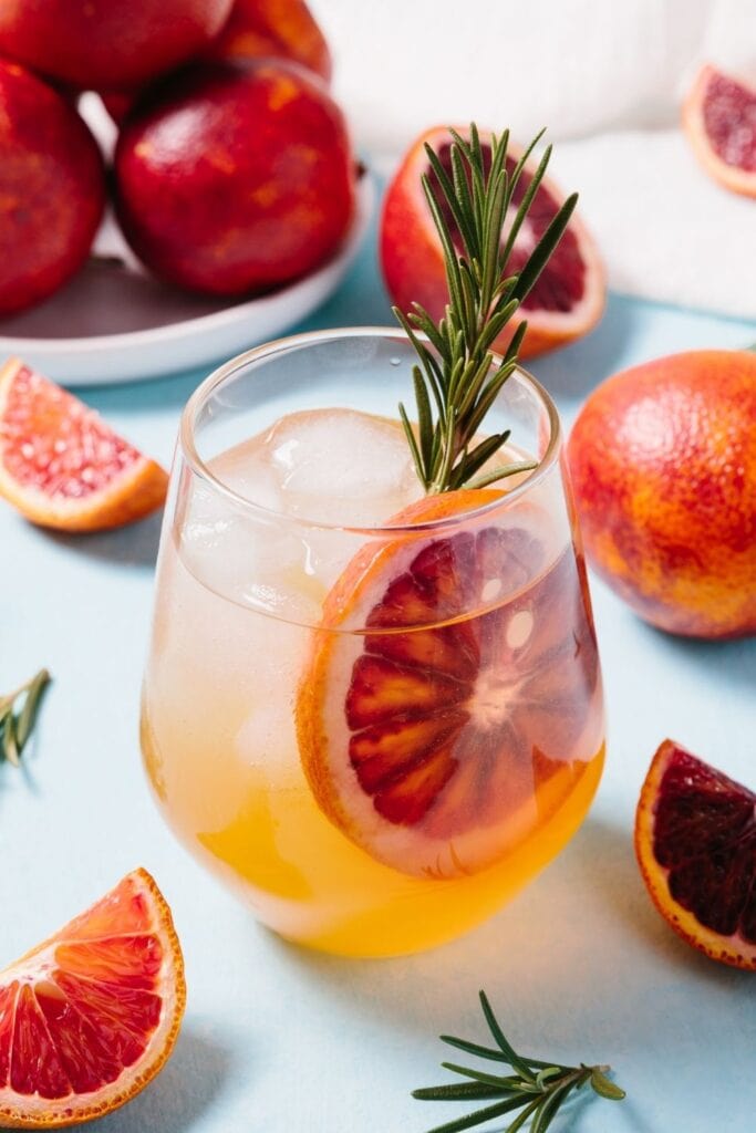Blood Orange Cocktail with Rosemary