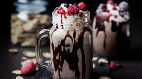 Boozy and Refreshing Oreo Milkshake with Berries