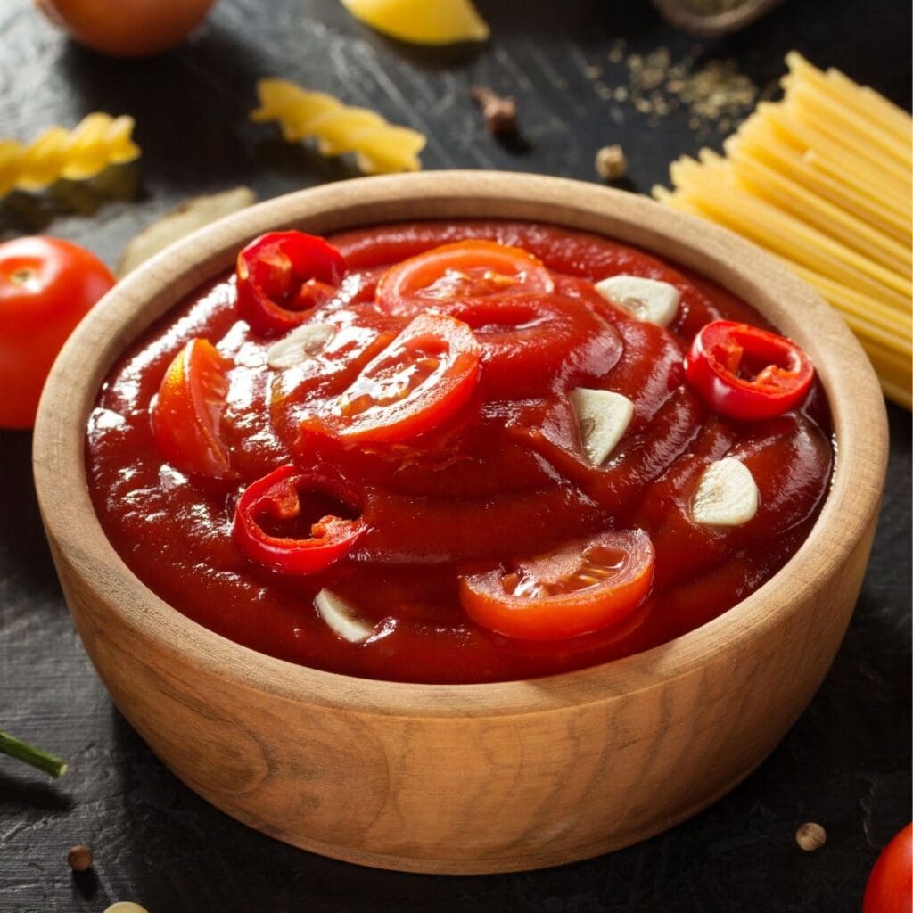 Bowl of Chili Tomato Sauce