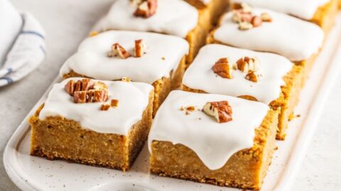 Carrot Cakes with Pecans and Coconut Cream