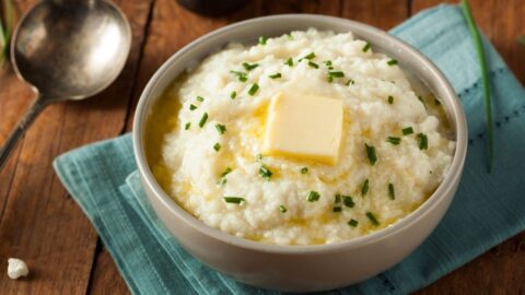 Homemade Cauliflower Mash with Herbs