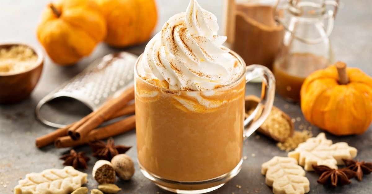 Homemade Pumpkin Spiced Latte with Whipped Cream