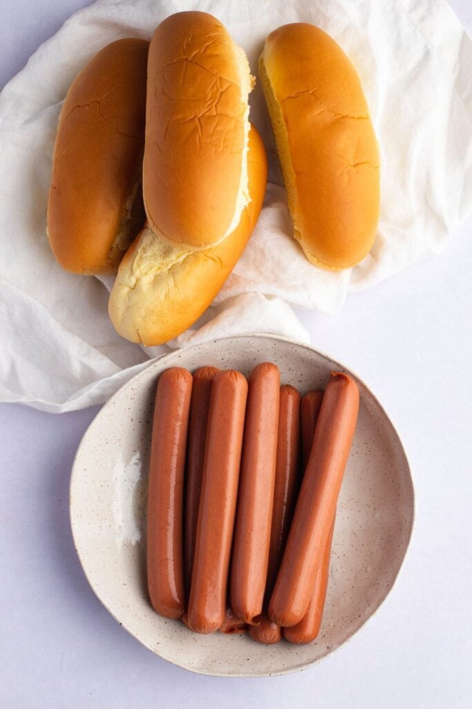 Hot Dogs with Sandwich Buns
