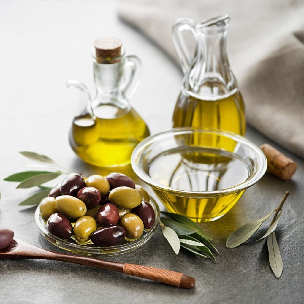 Olive Oil with Fresh Olives