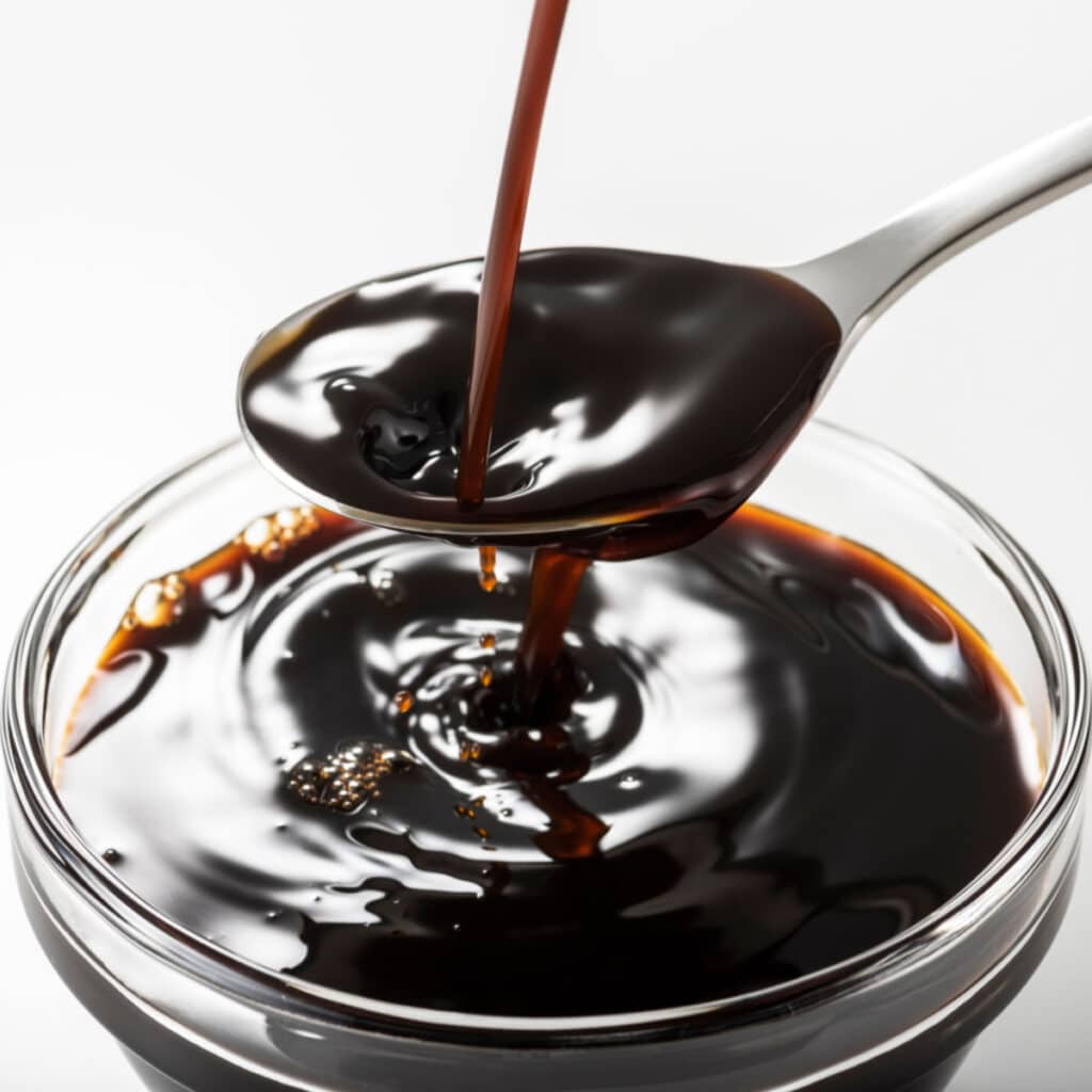 Pouring Sweet Soy Sauce