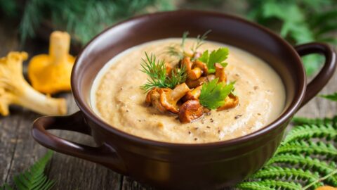 Bowl of Cream of Mushroom Soup