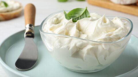 Bowl of Homemade Cream Cheese