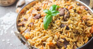 Delicious Homemade Indian Lamb Rice Pilaf