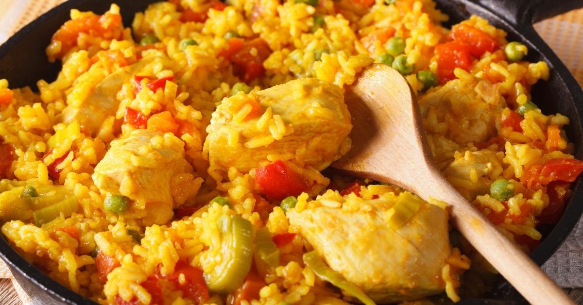 Homemade Arroz Con Pollo: Chicken and Rice with Tomatoes