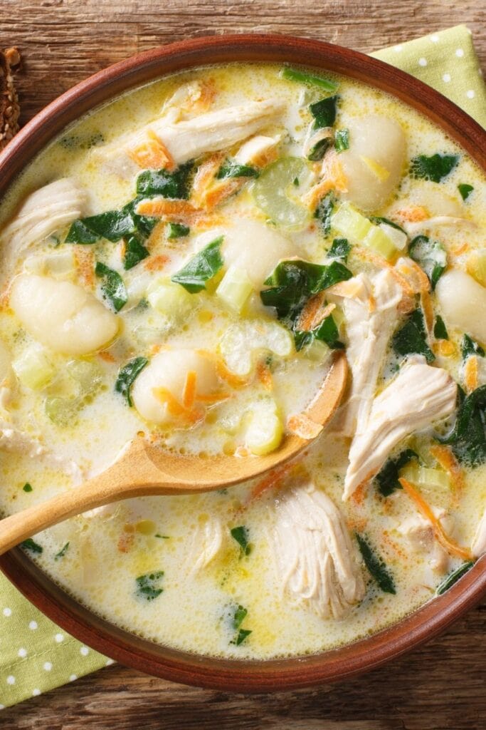 Homemade Chicken and Gnocchi Soup
