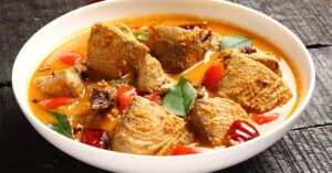 Homemade Fish Mashala Curry in a Bowl