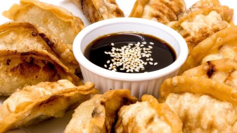 Homemade Hoisin Sauce with Dumplings