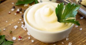 Homemade Mayonnaise with Salt and Pepper