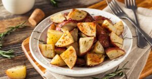 Homemade Roasted Red Potatoes with Salt and Pepper