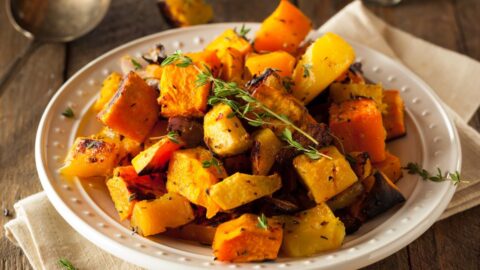 Homemade Root Vegetables with Carrots, Potatoes and Squash