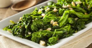 Homemade Sauteed Broccoli Rabe with Beans