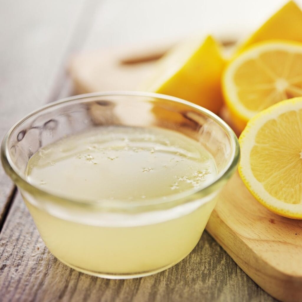 Lemon Juice in a Small Dish