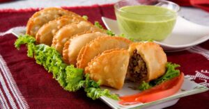 Savory Samosa with Ground Beef Filling