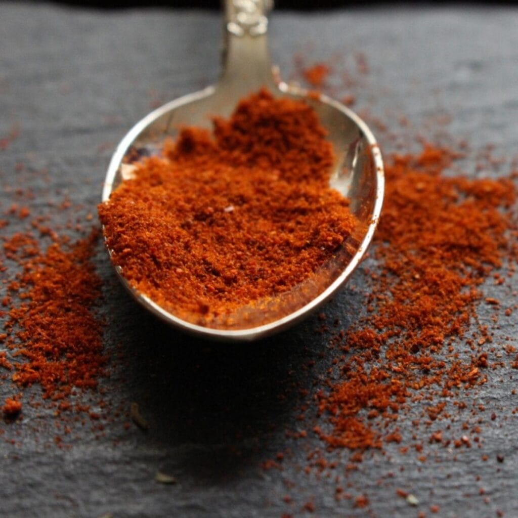 Smoked Paprika On A Silver Spoon
