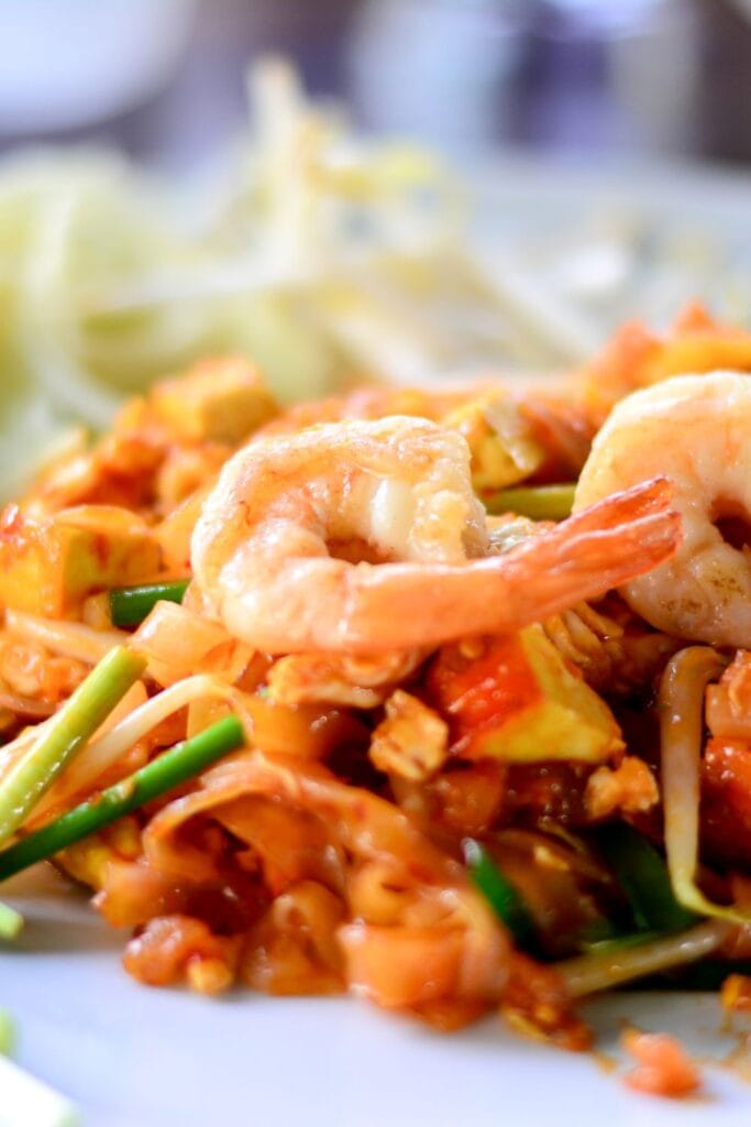 Stir-Fried Rice with Noodles and Shrimp