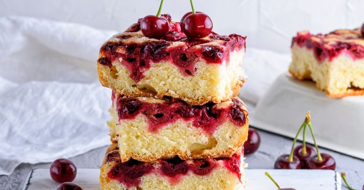 Sweet cherry cake - Moje wypieki