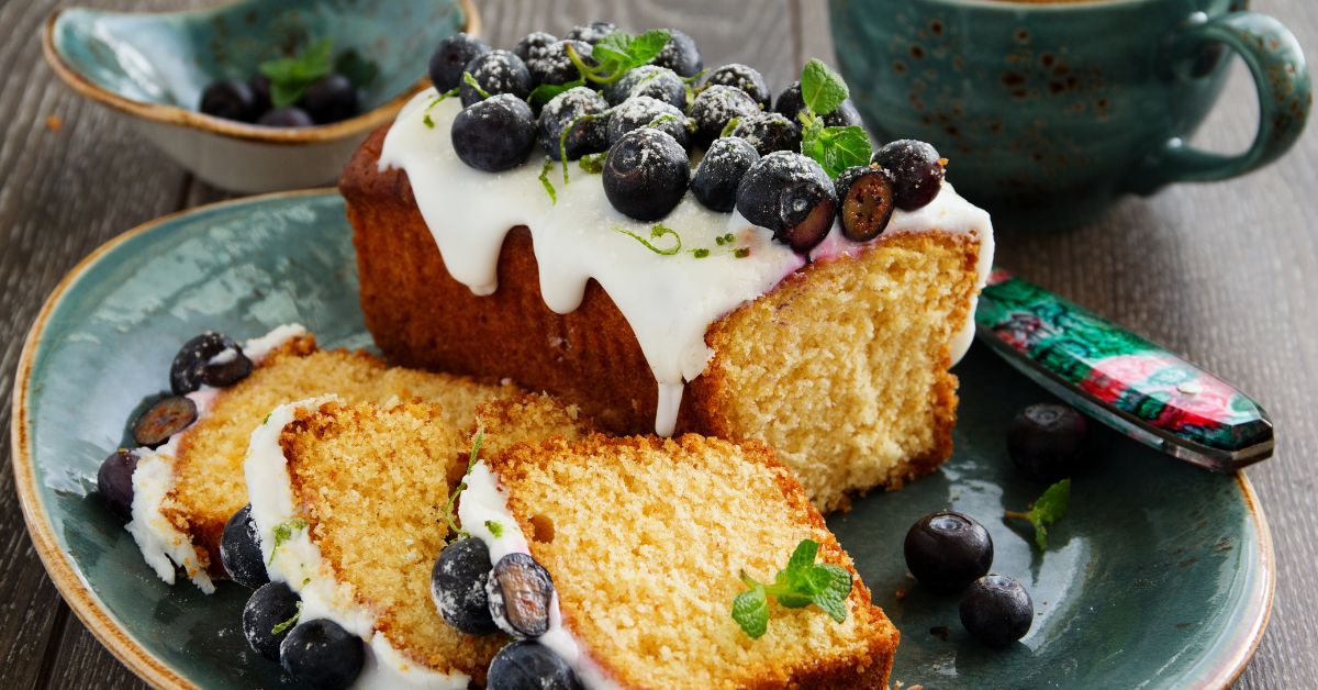 Sweet Homemade Lemon Blueberry Cake