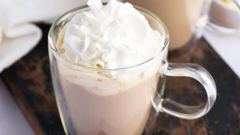 A Combination of Strong, Sweet and Creamy Homemade Starbucks White Chocolate Mocha with Whipped Cream