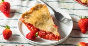 A Slice of Homemade Strawberry Pie