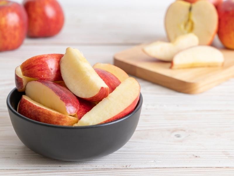 Apple Slices in a Bowl