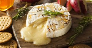 Baked Camembert Cheese with Honey and Rosemary