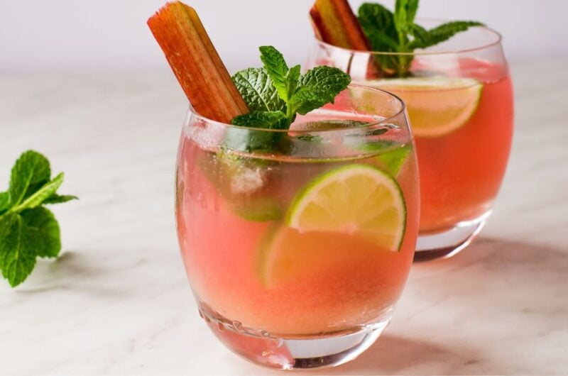 13 Rhubarb Cocktails For a Sweet Spring Shindig