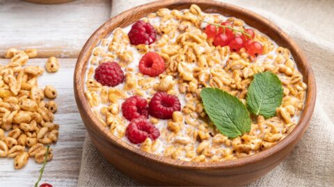 Bowl of Homemade Cream of Wheat Porridge