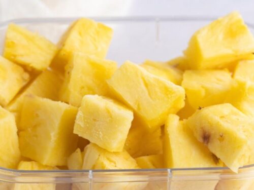 Frozen Pineapple Cubes