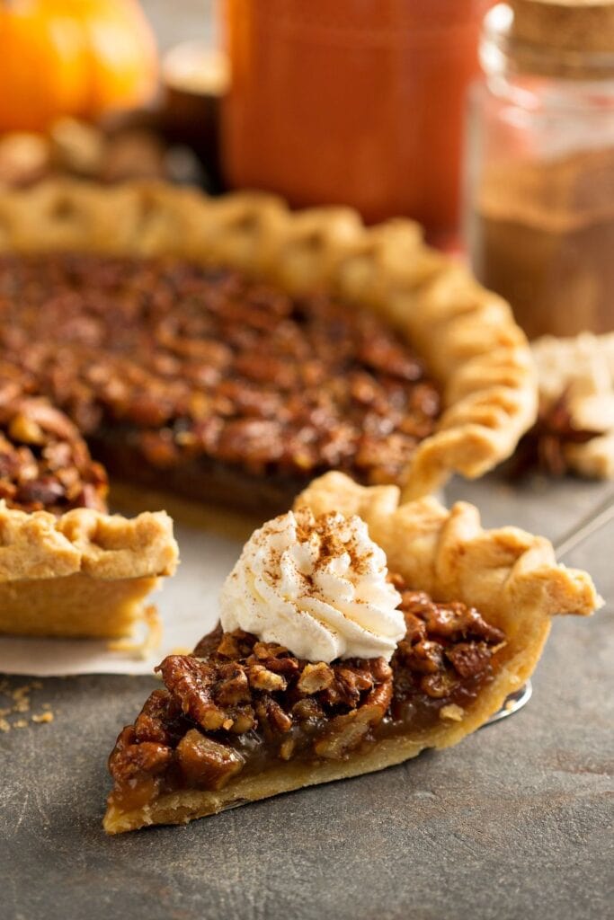 10 Easy Karo Syrup Recipes To Tickle Your Sweet Tooth. Shown in picture: Homemade Pecan Pie with Cinnamon and Whipped Cream