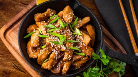 Homemade Teriyaki Chicken Breast with Sesame Seeds
