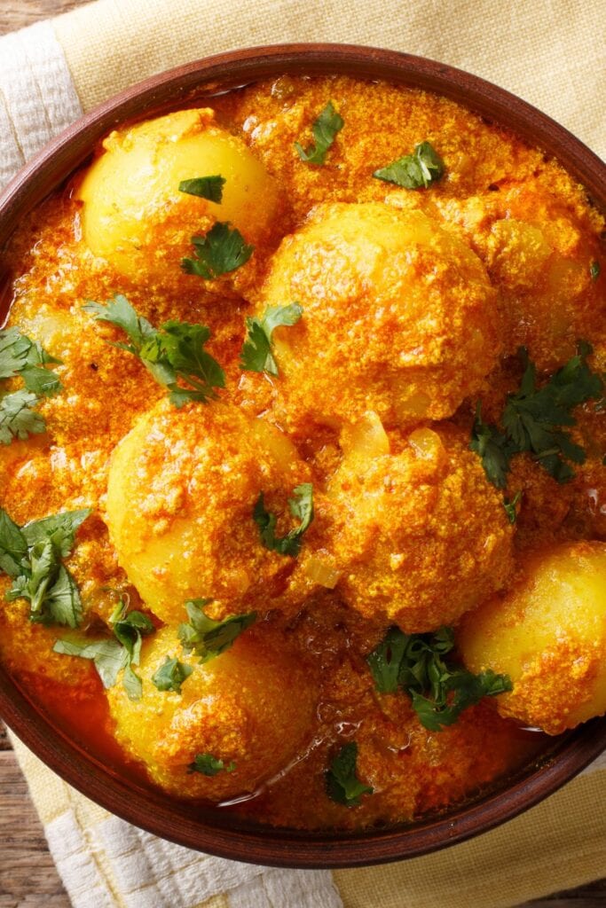 Indian Spicy Potatoes with Herbs