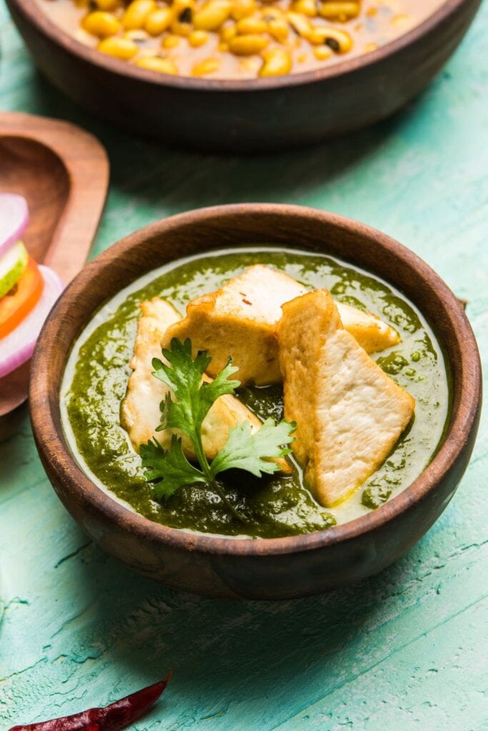 Indian Spinach Curry or Palak Paneer
