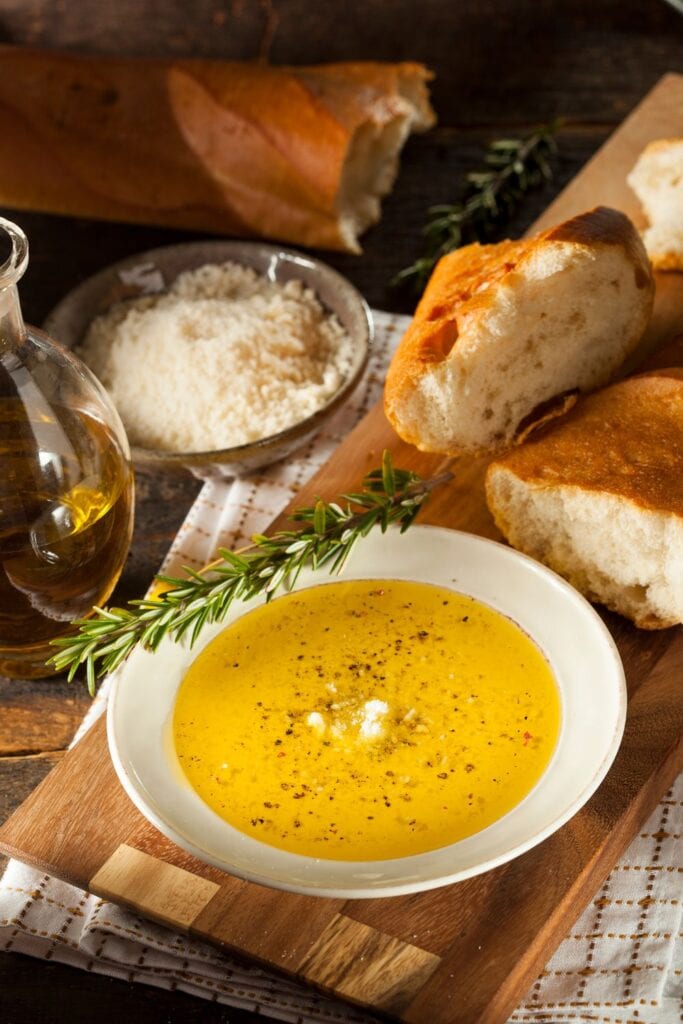 Italian Bread with Olive Oil for Dipping