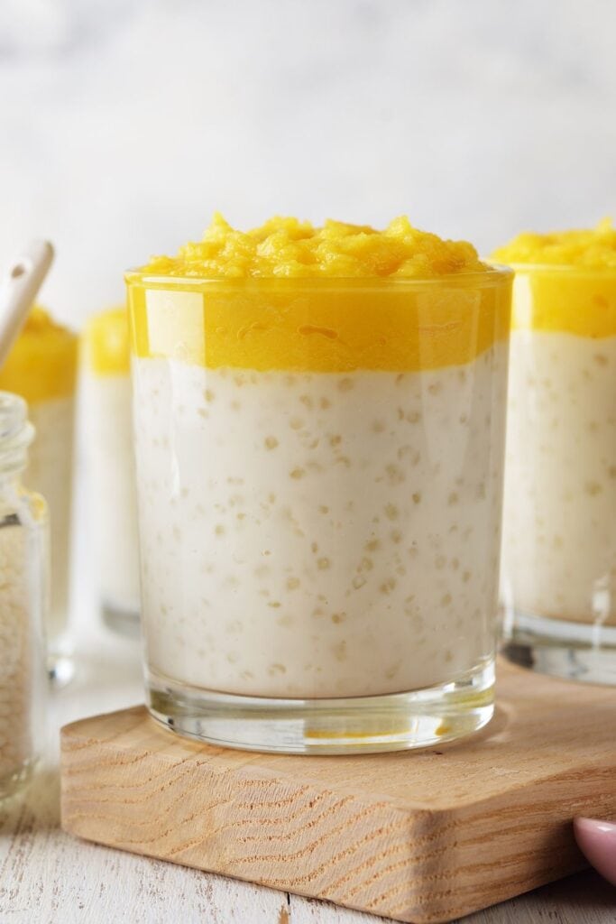 13 Best Recipes with Tapioca Pearls. Shown in picture: Mango Tapioca Pudding