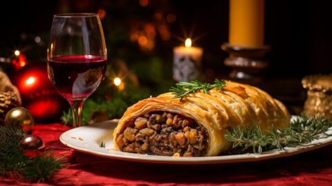 Mushroom and Walnut Vegan Wellington