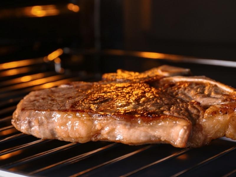 Steak in an Oven