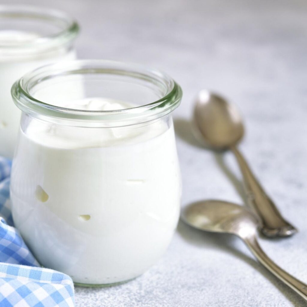 Yogurt in a Glass Jar