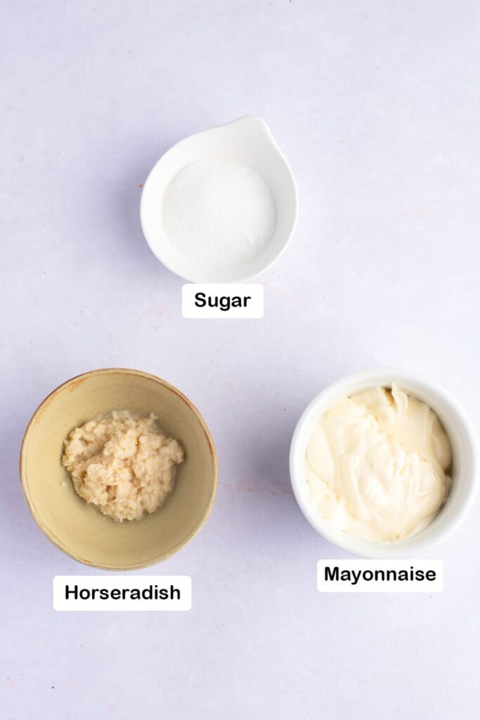 Arby's Horsey Sauce Ingredients - Horseradish, Mayonnaise and Sugar