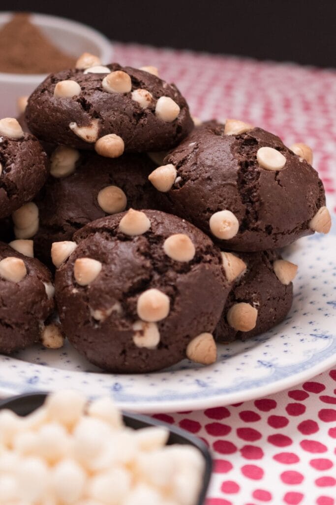 Black Bean Cookies with White Chocolate Chips