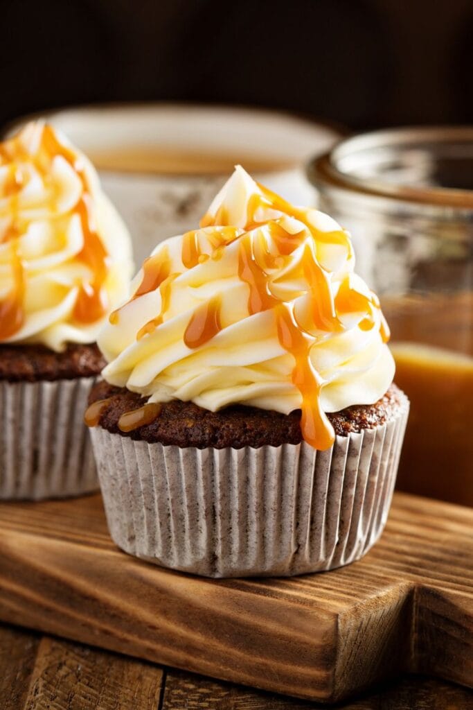 23 Best Recipes With Butterscotch Chips: Butterscotch Cupcake with Caramel Syrup