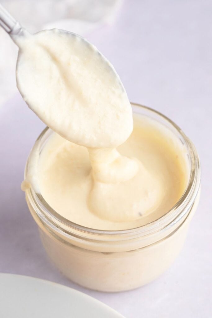 Creamy Arby's Horseradish Sauce in a Small Container